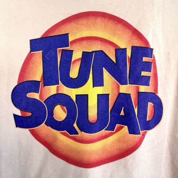 Looney Tunes Space Jam Tune Squad Hoodie Sweatshirt Bugs Cream Tan Size Unknown - Picture 3 of 16